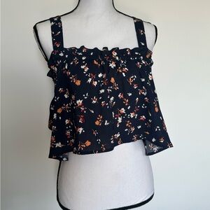 BP Black Floral Tank Top